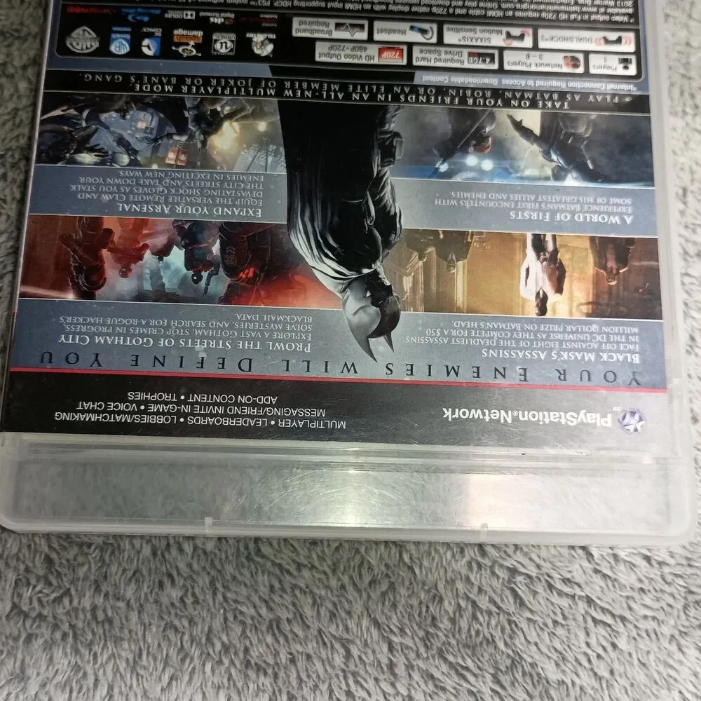Batman 3 Games Lot Trilogy Arkham Origins W/ Manual Asylum City PlayStation PS3